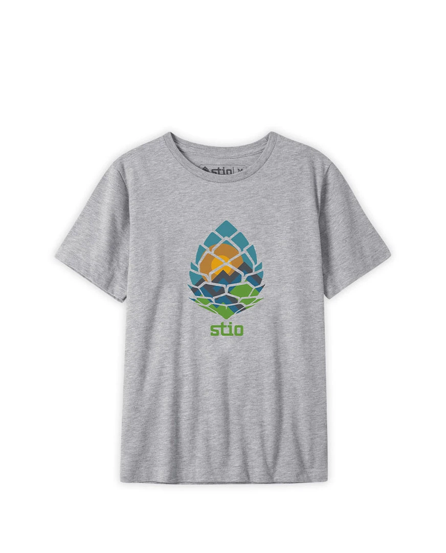 Stio Kids' Pinecone Globe Tee 3 Stio Kids' Pinecone Globe Tee