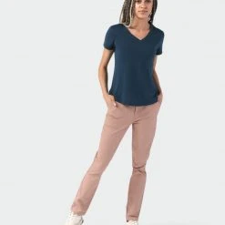 Stio Women's Divide V-Neck SS