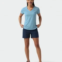 Stio Women's Divide V-Neck SS