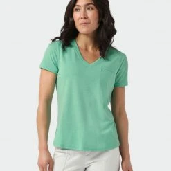 Stio Women's Divide V-Neck SS